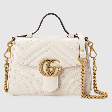 borsa gucci bianca pelle|gucci borse a mano.